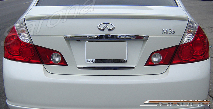 Custom Infiniti M45 Trunk Wing  Sedan (2006 - 2007) - $239.00 (Manufacturer Sarona, Part #IF-020-TW)